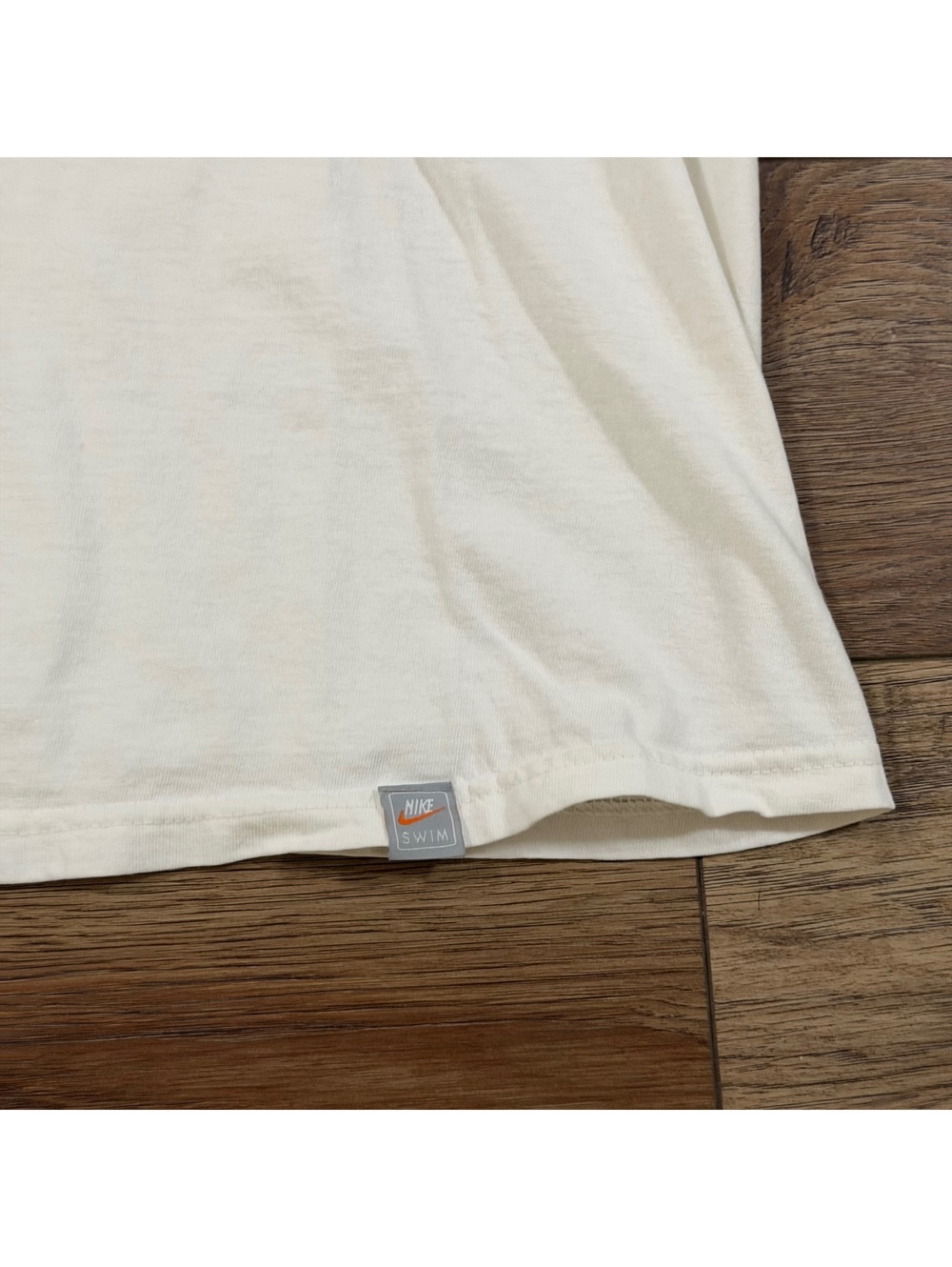 Vtg Y2K Nike Swim Tech Cyber Blueprint Graphic Tee White L - Picture 3 of 7